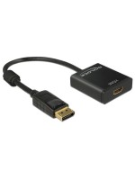 Monitoradapter DP pour HDMI, aktiv,4K Support, DP Stecker pour HDMI Buchse , 20cm, noir