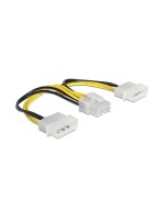 cable Stromversorgung 2x5.25 auf 1xEPS 8Pol, 2x5.25 Molex auf 1x 8Pol EPS