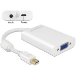 Mini-DisplayPort pour VGA Adapter avec Audio, pour Mac&Windows, Farbe:weiss