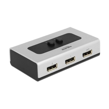 Delock 2Port Displayport Switchbox, Ein Monitor/Beamer an 2 PCs, manuell Delock 2Port Displayport Switchbox, Ein Monitor/Beamer an 2 PCs, manuell