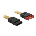 Delock SATA-3 Verlängerungskabel: 30cm, 6 Gbps, 7Pins, gelb