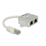 Delock RJ45 Anschlussverdoppler 2x ISDN, ermöglicht 1 LAN câble pour 2xISDN Anschluss