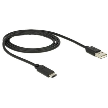 Delock USB2.0-cable A-TypC: 1m, black, max. 480Mbps, Typ-C Delock USB2.0-cable A-TypC: 1m, black, max. 480Mbps, Typ-C