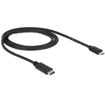 USB2.0-Kabel TypC-MicroB: 1m, schwarz, max. 480Mbps, Typ-C, für MicroB Endgerät USB2.0-Kabel TypC-MicroB: 1m, schwarz, max. 480Mbps, Typ-C, für MicroB Endgerät