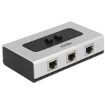 Delock Gigabit LAN Switchbox 2Port manuell, mechanische Umschaltung, bidirektional