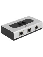 Delock Gigabit LAN Switchbox 2Port manuell, mechanische Umschaltung, bidirektional
