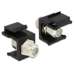 Delock Module Keystone Type F, Noir