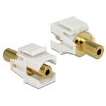 Delock Module Keystone 3Pin jack 3,5 mm, plaqué or