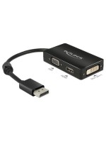 Displayport 1.1 for HDMI/VGA/DVI Adapter, benötigt DP++ Anschluss, black