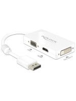 Displayport 1.1 for HDMI/VGA/DVI Adapter, benötigt DP++ Anschluss, white