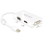 Monitoradapter Mini-DP pour HDMI/DVI-D/VGA, weiss, 24cm, nur 1 Monitor Anschluss