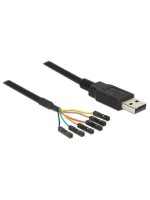 Delock 1.8m USB-Seriel TTL câble, 6Pin,3.3V, Chipset: FTDI 232RL,Buchse einzeln steckbar
