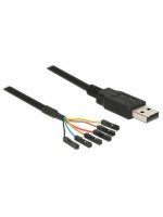 Delock 1.8m USB-Seriel TTL câble, 6Pin, 5V, Chipset: FTDI 232RL,Buchse einzeln steckbar