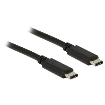 USB2.0-Kabel TypC-TypC: 1m, schwarz, max. 480Mbps, Typ-C Stecker beidseitig USB2.0-Kabel TypC-TypC: 1m, schwarz, max. 480Mbps, Typ-C Stecker beidseitig