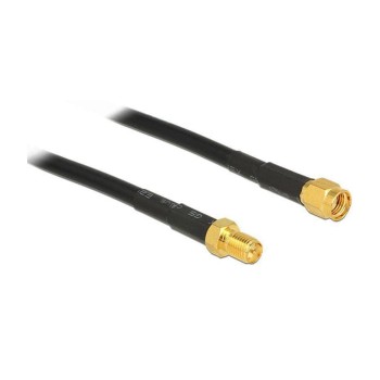 Delock RP-SMA Buchse for RP-SMA-ST 1m, Antennen Verlängerungscable for 2.4 / 5Ghz Delock RP-SMA Buchse for RP-SMA-ST 1m, Antennen Verlängerungscable for 2.4 / 5Ghz