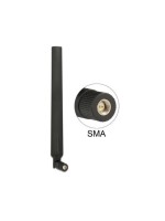 LTE/HSPA/GSM Antenne, SMA Anschluss, rotierbar, bis 4dBi Gewinn, 24cm, black