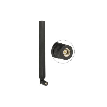 LTE/HSPA/GSM Antenne, SMA Anschluss, rotierbar, bis 4dBi Gewinn, 24cm, black LTE/HSPA/GSM Antenne, SMA Anschluss, rotierbar, bis 4dBi Gewinn, 24cm, black