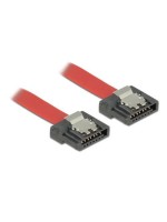 Delock SATA-3 cable 30 cm, Metall Clip, 6 Gbps, extrem flexibel, red