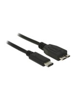 Delock USB3.1 cable MicroB St. - Typ-C St., 0.5m, 10Gbps, Gen2, black