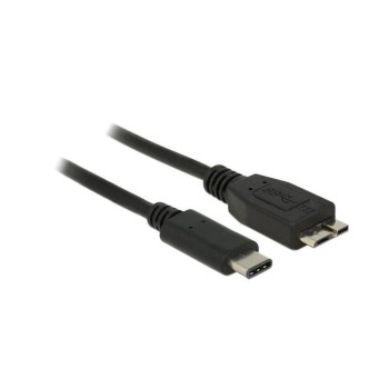 Delock USB3.1 cable MicroB St. - Typ-C St., 0.5m, 10Gbps, Gen2, black