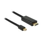 Delock MiniDisplayPort - HDMI, 1m, noir, HDMI-A
