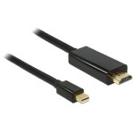 Delock MiniDisplayPort - HDMI, 2m, noir, HDMI-A