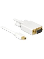 Delock MiniDisplayPort - VGA, 1m, Weiss, Auflösung bis 1920 x 1200 @ 60 Hz