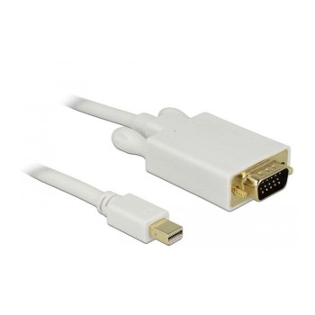 Delock MiniDisplayPort - VGA, 1m, Weiss, Auflösung bis 1920 x 1200 @ 60 Hz Delock MiniDisplayPort - VGA, 1m, Weiss, Auflösung bis 1920 x 1200 @ 60 Hz