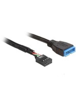 USB Kabel intern 60cm, Pinheader, USB3-Stecker zu USB2 Buchse