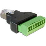 Delock RJ45 Stecker Terminalblock 8Pins, 2-teilig