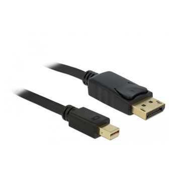 Delock Mini-DP auf DP, 1m, V1.2, 4K support, Mini-Displayport for Displayport, black Delock Mini-DP auf DP, 1m, V1.2, 4K support, Mini-Displayport for Displayport, black