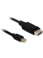 Delock Mini-DP auf DP, 5m, V1.2, 4K support, Mini-Displayport for Displayport, black