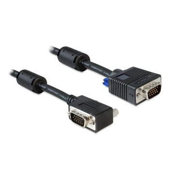 Monitorcable VGA, M/M, 2 Meter, gewinkelt, Stecker-Stecker, 2xFerritkern, 15Pin Monitorcable VGA, M/M, 2 Meter, gewinkelt, Stecker-Stecker, 2xFerritkern, 15Pin