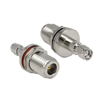 Delock N-Buchse for RP-SMA Stecker Adapter, 5cm Länge, Zum Einbau geeignet Delock N-Buchse for RP-SMA Stecker Adapter, 5cm Länge, Zum Einbau geeignet