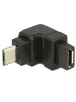 USB Adapter Micro-B for Micro-B, Buchse oben gewinkelt