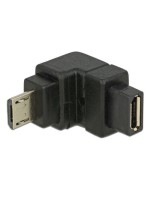 USB Adapter Micro-B for Micro-B, Buchse unten gewinkelt