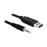 Delock 1.8m USB-Seriel TTL Kabel, Klinke 3P, Chipsatz: FTDI 232RL, 5Volt, 3.5mm