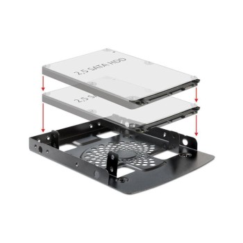 Delock HDD Einbausatz, 2x 2.5 Delock HDD Einbausatz, 2x 2.5