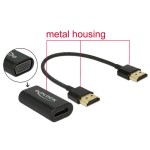 Monitoradapter HDMI-A pour VGA-Bu noir, HDMI-A Stecker pour VGA 15pin Buchse