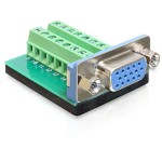 Delock Terminalblock VGA 15Pin Buchse, 16 Pin Terminalblock