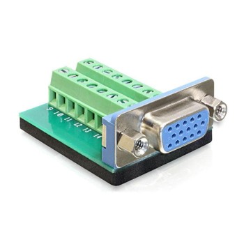Delock Terminalblock VGA 15Pin Buchse, 16 Pin Terminalblock Delock Terminalblock VGA 15Pin Buchse, 16 Pin Terminalblock