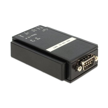 RJ-45 LAN for DB9 Seriel RS-232, Konverter, DC & 2 Pin Strom, Hutschiene RJ-45 LAN for DB9 Seriel RS-232, Konverter, DC & 2 Pin Strom, Hutschiene