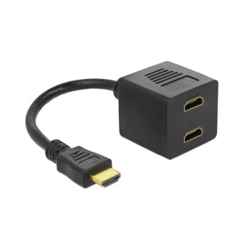 Delock Monitorsplitter HDMI for 2x HDMI, ca: 20cm, passiv Delock Monitorsplitter HDMI for 2x HDMI, ca: 20cm, passiv
