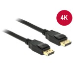 Delock DisplayPort - Displayport câble, 1m, noir, Auflösung bis 3820 x 2160 @ 60 Hz