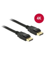 Delock DisplayPort - Displayport cable, 1m, black, Auflösung bis 3820 x 2160 @ 60 Hz