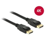 Delock DisplayPort - Displayport câble, 3m, noir, Auflösung bis 3820 x 2160 @ 60 Hz