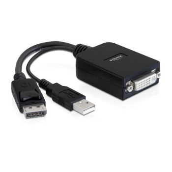 Monitoradapter DP for DVI24+5-Bu, aktiv, DP Stecker for DVI24+5-Bu 20cm, black Monitoradapter DP for DVI24+5-Bu, aktiv, DP Stecker for DVI24+5-Bu 20cm, black