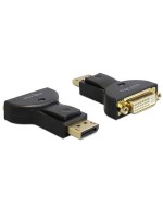 Monitoradapter DP for DVI24+5-Bu, passiv, DP Stecker for DVI24+5-Bu, black, LED