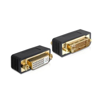 Delock Adapter DVI-I Port Schutz, DVI-I Buchse auf DVI-I Stecker