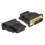Adapter DVI-I Stecker auf HDMI Buchse, Duallink 24+1, noir, vergoldet